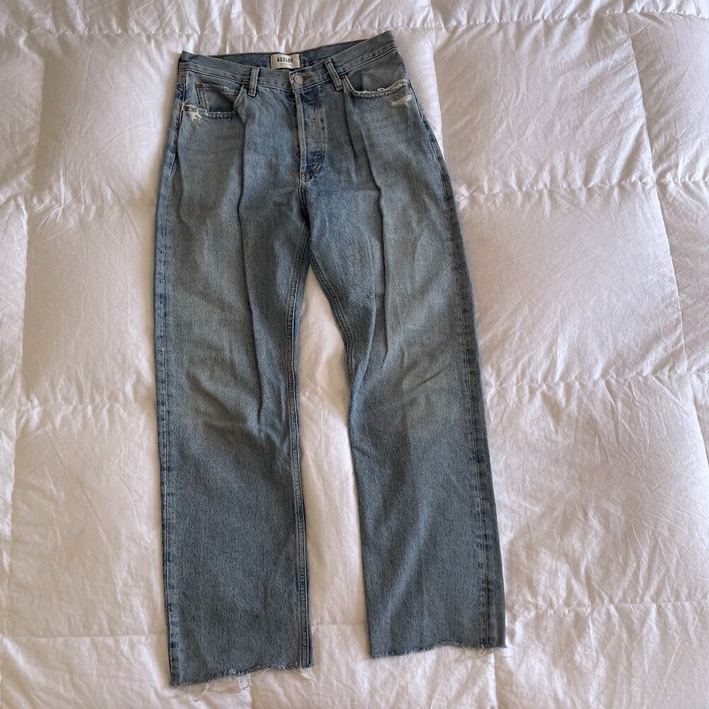 NWOT Agolde Straight Leg Jeans raw hem (sz 29)